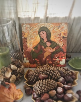 Matka Boska na desce