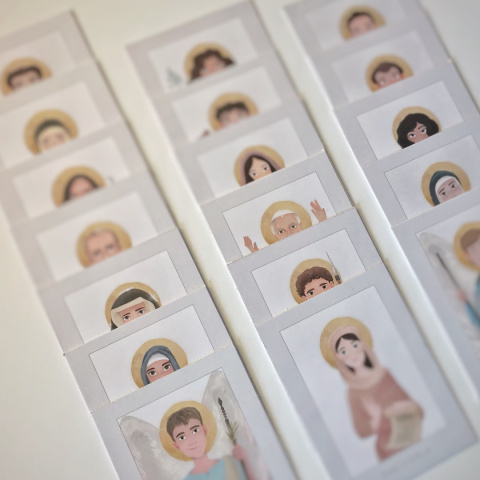 Zestaw Mini Świętych - 18 kart Zestaw Mini Świętych - 18 kart