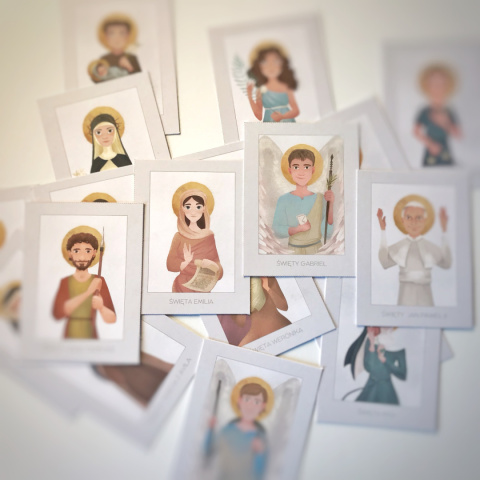 Zestaw Mini Świętych - 18 kart Zestaw Mini Świętych - 18 kart