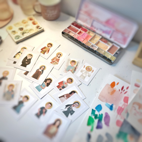 Zestaw Mini Świętych - 18 kart Zestaw Mini Świętych - 18 kart